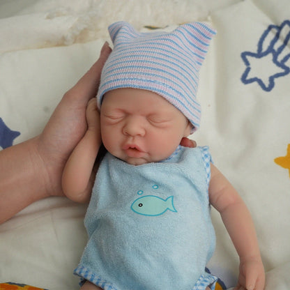 12"  Micro Preemie Full Body Silicone Baby Doll  Lifelike Reborn Doll Surprice Children Anti-Stress