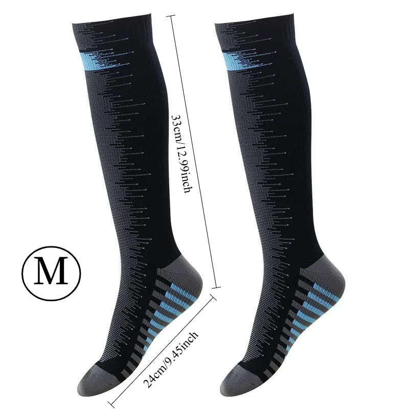 Men's Waterproof Knee-High Hiking Socks – Breathable Anti-Slip Outdoor Crew Socks for Trekking, Camping,Fishing Wet Terrain