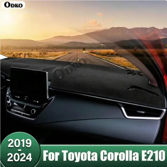 Car Dashboard Cover Avoid Light Anti-UV Pad Sun Shade Mat Non-Slip Carpets For Toyota Corolla E210 2019 2020 2021 2022 2023 2024