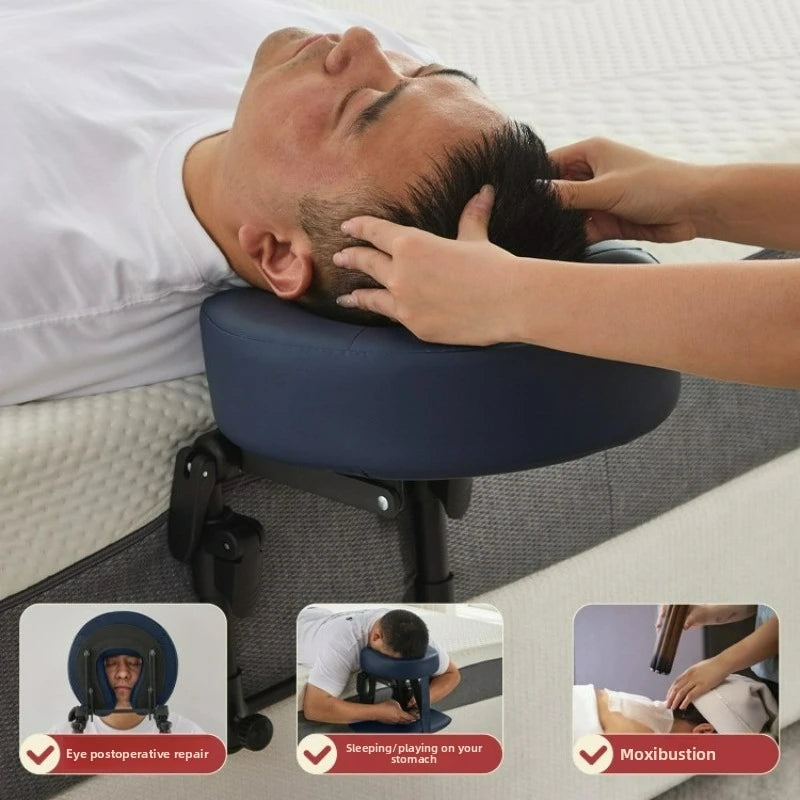 Massage Head Rest Kit for Bed Mattress with Memory Foam Face Down Pillow for Salon SPA Massage