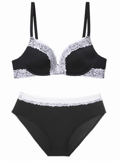 Ladies Comfort Gathering Wireless Bra A To C Cups, Soft Lace Alluring Style, Natural Bust Enhancement for Petite Figures, S-XL
