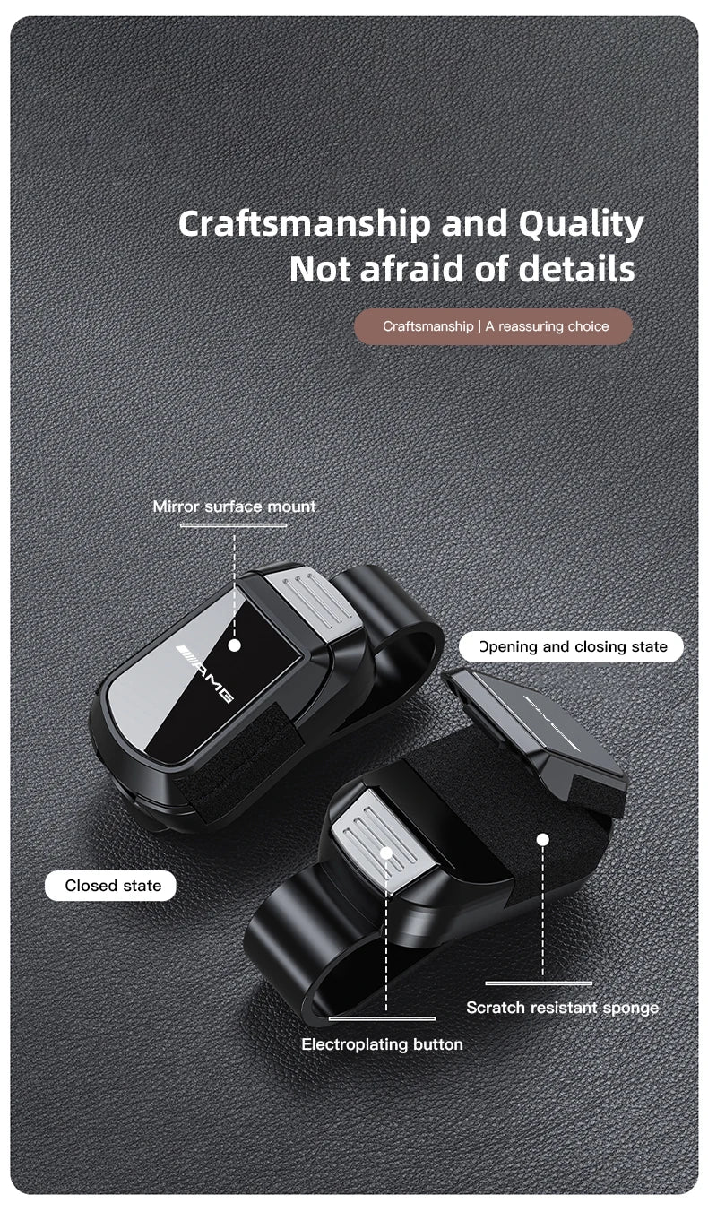Car Sun Visor Glasses Clip Sunglasses Storage Bracket For Mercedes Benz AMG A B C E G CLA W211 W203 W204 W210 W124 C300 C260