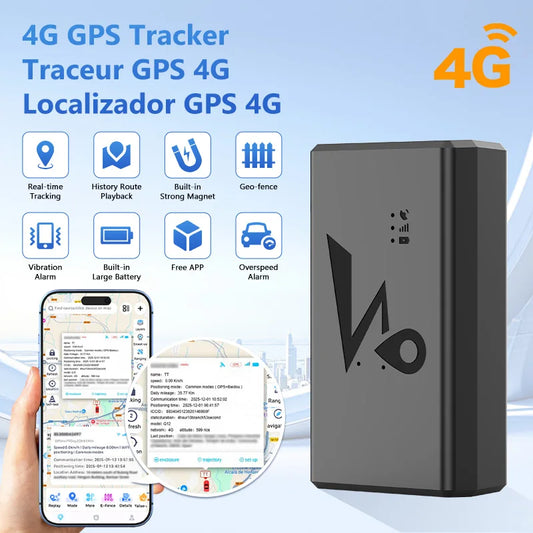 GPS Tracker 10000/20000mAh Battery Long Standby 4G Real-time GPS Tracking Device Lifetime Free APP Geo-Fence Vibration Alarm