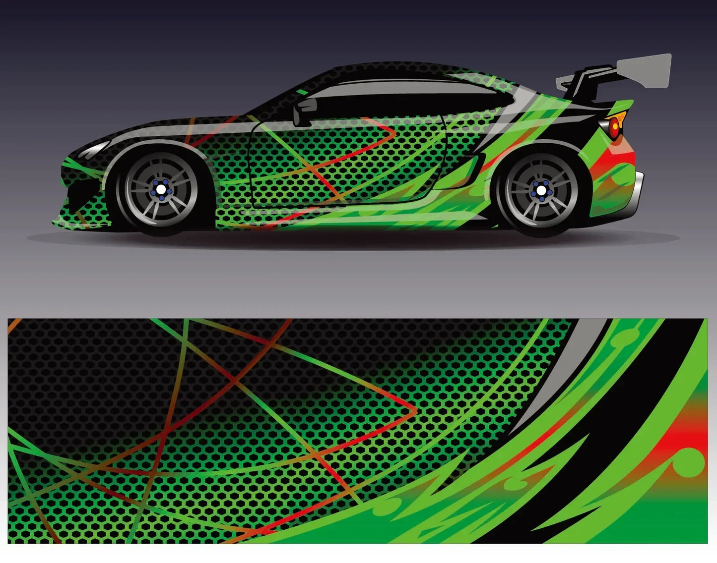 Black Car Sticker for Universal Car Sticker for Univers Vinyl Stripe on Left and Right Side Graphics Sticker Car Body Decoration