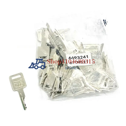 10 PCS Key  6709527 For BOBCAT Ignition Starter Switch Fit Skid-Steer Track Loader Mini Excavator MT55 D250 6693241