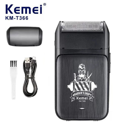 Kemei KM-2299 KM-T366 2 in 1 Professional Hair Clipper Set for Men Electric Oil Head Hair Trimmer Shear Carving Pusher Razor