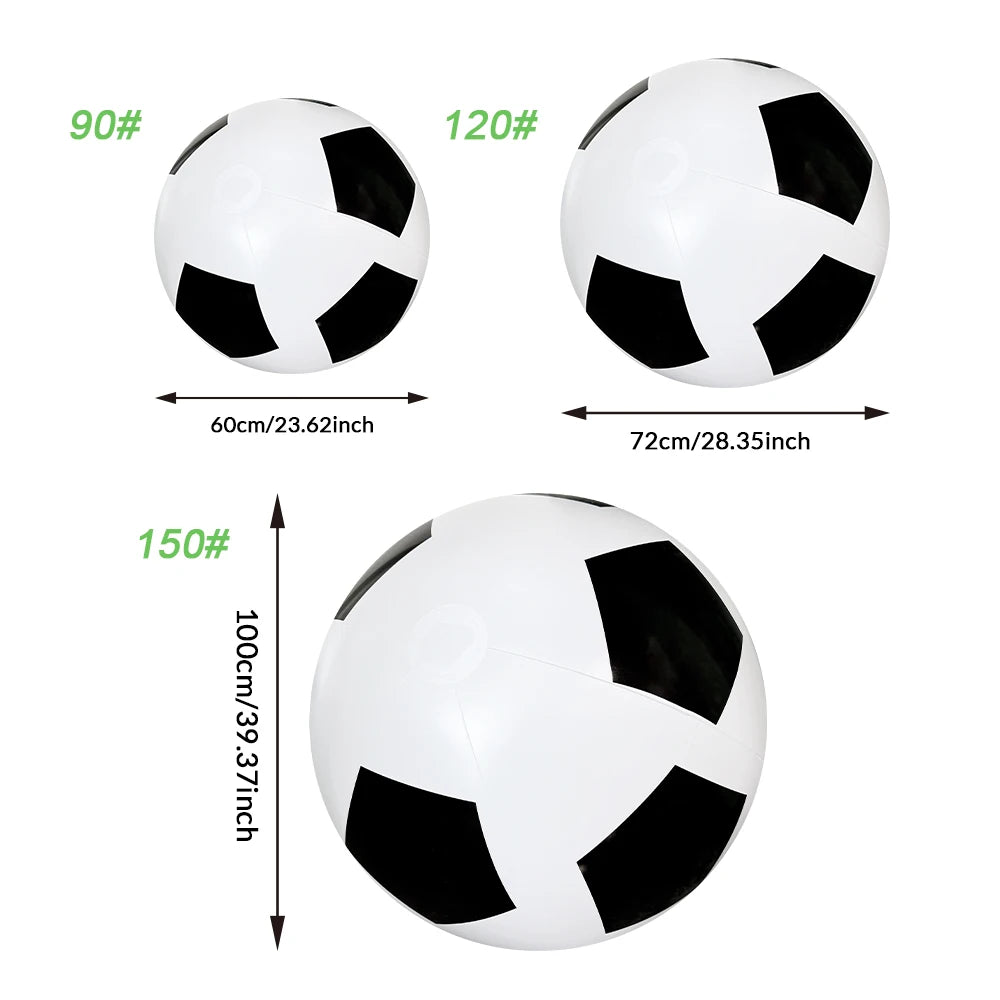 Outdoor beach, grassland, entertainment, inflatable soccer game, environmentally friendly, thickened three color PVC big ball