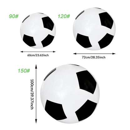Outdoor beach, grassland, entertainment, inflatable soccer game, environmentally friendly, thickened three color PVC big ball