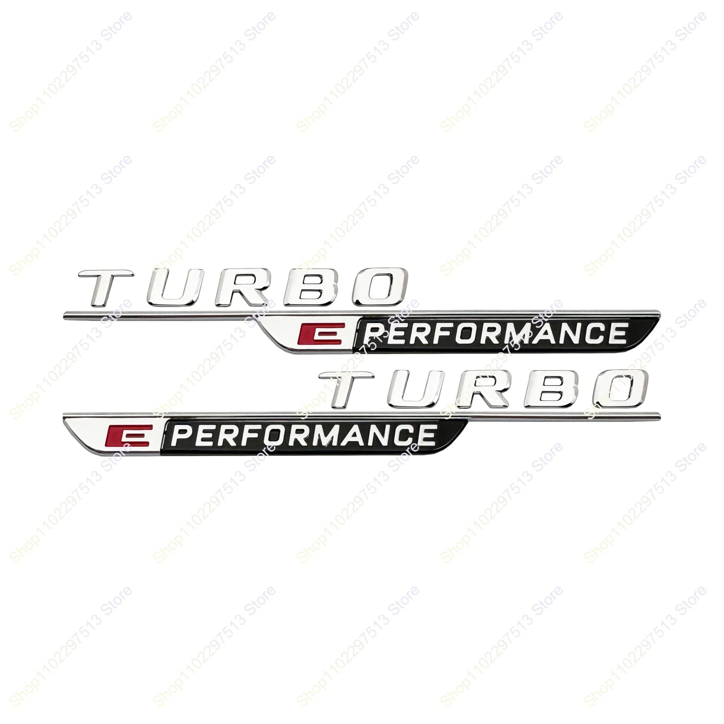 2024 New Letters Numbe TURBO E PERFORMANCE Emblem Car Fender Trim Badge Sticker For W206 C63s GLC63s Accessories