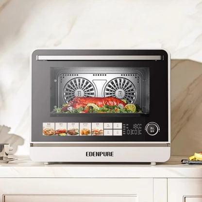 Microwave, Oven and Steamer AIO Desktop Household Steam Oven Titanium Antibacterial Liner Cuisine Hornos Microondas