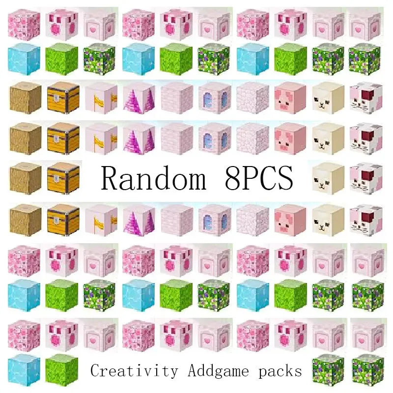 Princess Castle World Magnetic Block Set Fantasy Girl Magnetic Building Blocks Mine World Magnet Cube Birthday Gift DIY Toy