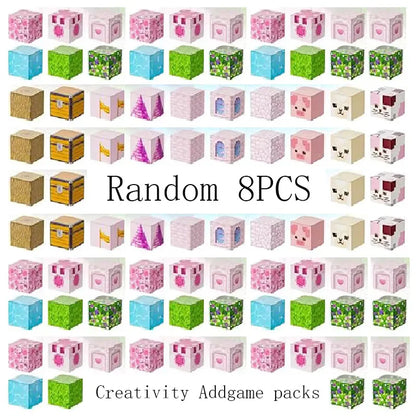 Princess Castle World Magnetic Block Set Fantasy Girl Magnetic Building Blocks Mine World Magnet Cube Birthday Gift DIY Toy