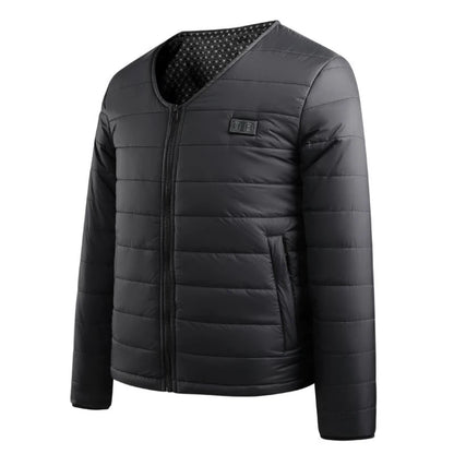 New Men'S Fashion Casual Winter Heated Long Sleeved Cotton Jacket With Usb Smart 24 Zone Heating Warmth Coat (No Power Bank)
