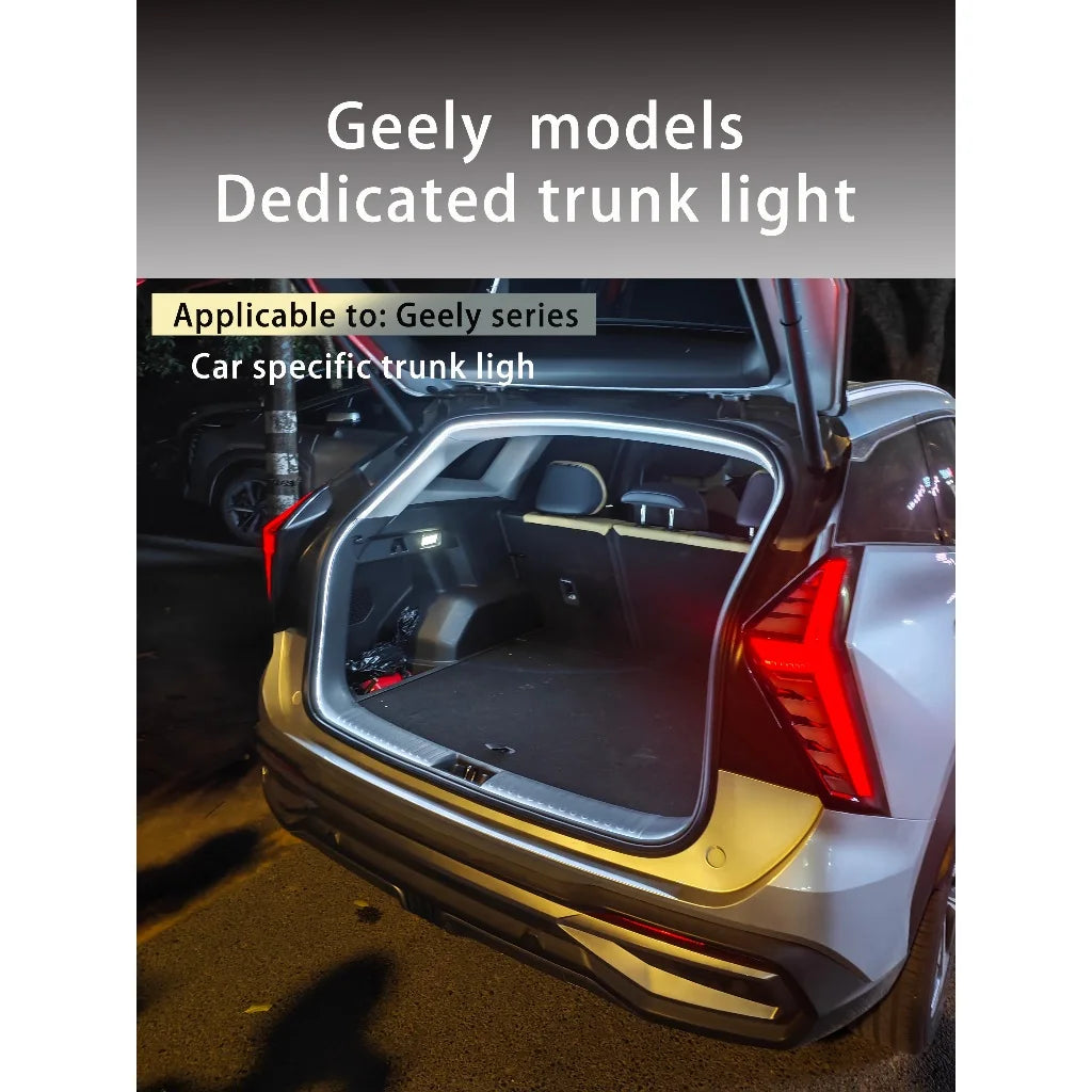 Rear Trunk LED Light Bar Strips Trunk Interior Decorative Lamp Strip Fit for Geely Coolra Monjaro Manjaro Starray Atlas Boyue L