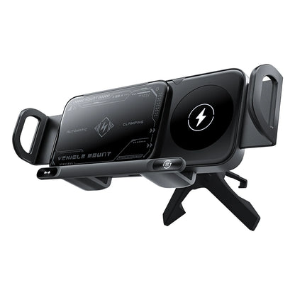 Car Wireless Charger Stand Fold Screen Fast Charging For Samsung Galaxy Z Fold 6 5 4 S24 Ultra iPhone 16 15 14 Pro Phone Holder