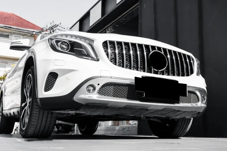 XVIP Chrome Diamonds Style Racing Grille For Mercedes Benz GLA-Class X156 GLA180 GLA200 GLA250 2014-2016 GTR Style Bumper Grille