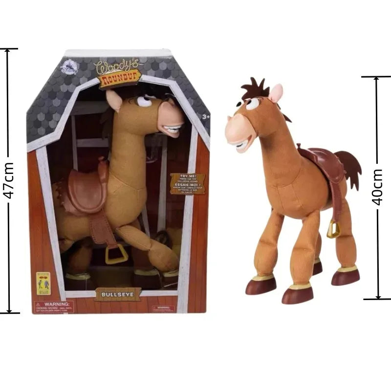 Original Toystory Toy Story 4 Woody Mount Hearts Horse Bullsey 18 Inch Interactive Sound Models Toys Kids Cute Present Hot Gift