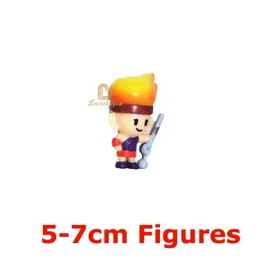 24pcs Anime Mini Figures Accessories Charms Poco Spike Nita Cute Cartoon Heroes Model Toys Game Collectibles for Children Gift