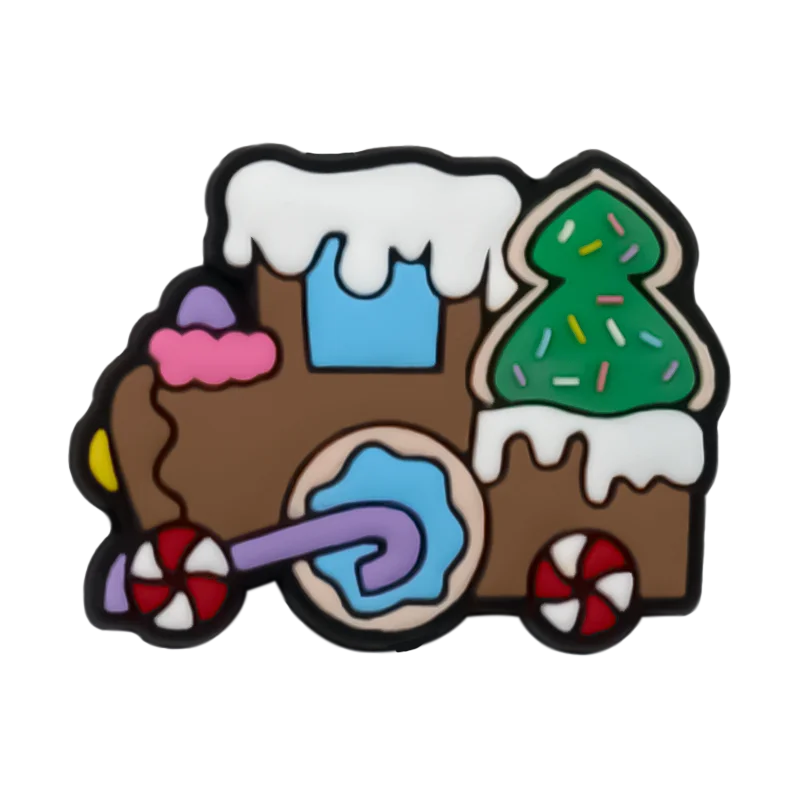 1/25PCS Christmas Style Shoe Charms Xmas Style Snowman Christmas Outfit Snowflake Shoe Accessories Pins for Clog Pins Buckles