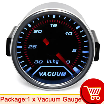 AD 52mm Water Temperature Gauge + 10mm Sensor  Boost Gauge Bar Psi Vacuum Oil Temp Press Voltmeter Tachometer RPM Car Gauge Pods