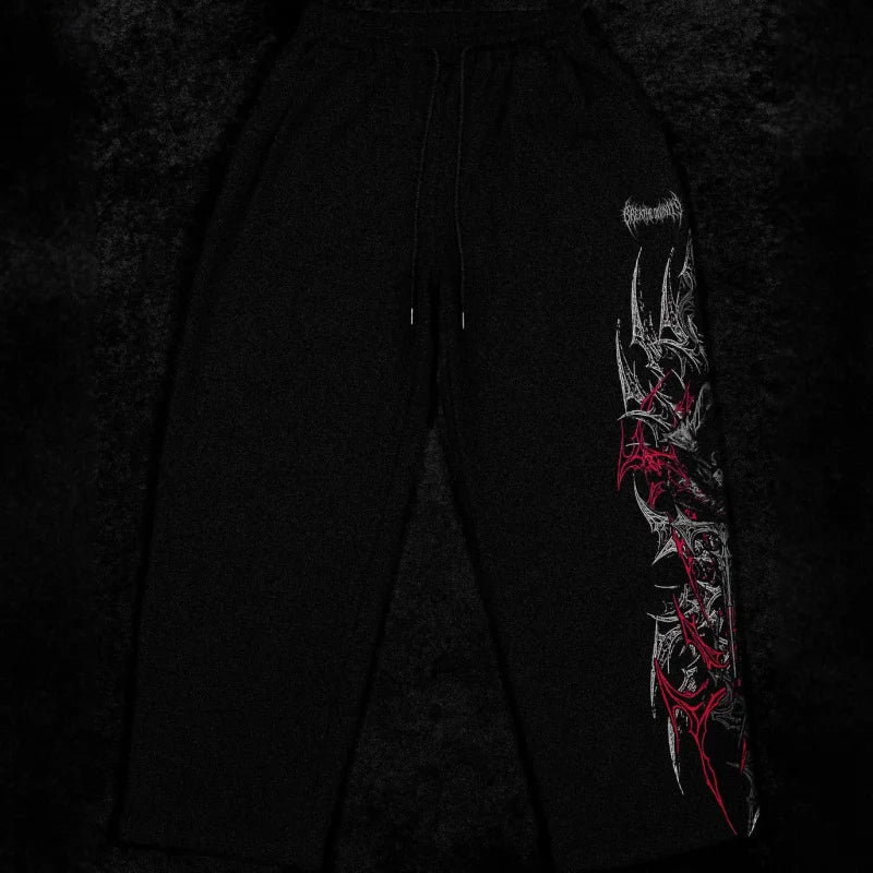 Men'S Plus Size Trendy Printed Fitness Pants，American-Style Jogging Pants，Fitness Printed Casual Straight-Leg Pants
