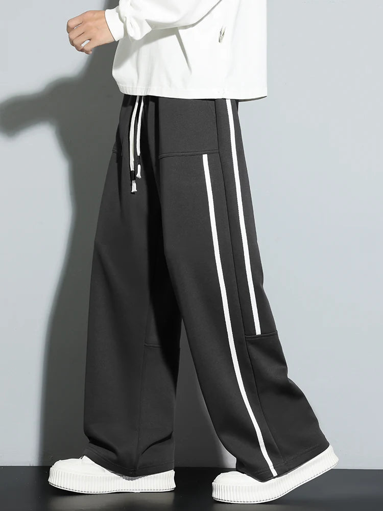 2025 Men Sweatpants Baggy Joggers Cotton Korean Sports Pants  Neutral Loose Outdoor Jogger Fitness Trouser