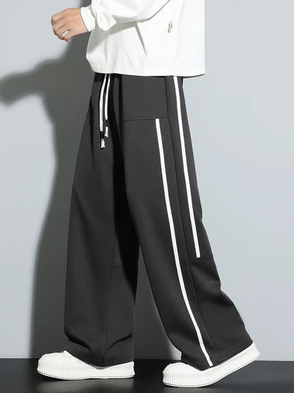2025 Men Sweatpants Baggy Joggers Cotton Korean Sports Pants  Neutral Loose Outdoor Jogger Fitness Trouser