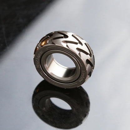 Ratchet Wheel Fidget Ring Mechanical Fidget Ratchet Ring Fidget Slider Adult EDC Fidget Toys ADHD Stress Relief Toys Adult Gift