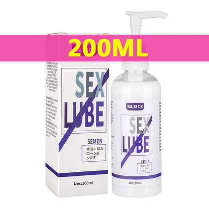 Anal Lubricant Water-based Lubrication Semen Lube For Sex Session 200ML Love Gel for Women Men Lubricants Grease Sex Toy Oil 18