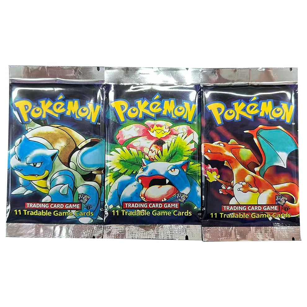 Base Set 1st Edition Shadowless Booster Box Pokemon Cards PTCG Proxy Classic Anime Collection Card 1Set 36 Packs 1Pack/11Card