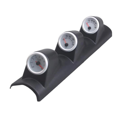 2" 52mm Blue LED Triple 3 Gauge Kit Tachometer Water Temp Oil Press Gauge Meter Racing Instrument Car Modification Speed Table