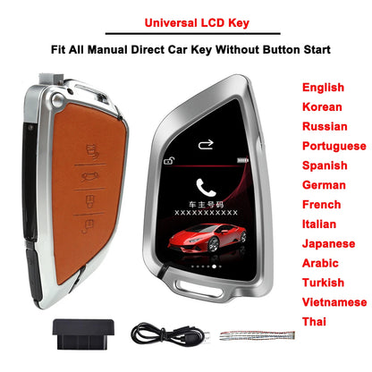 HS688 Universal Smart LCD Car Key For BMW Audi Benz KIA Lexus Jaguar Nissan Hyundai Honda Toyota Ford Renault Comfortable Entry