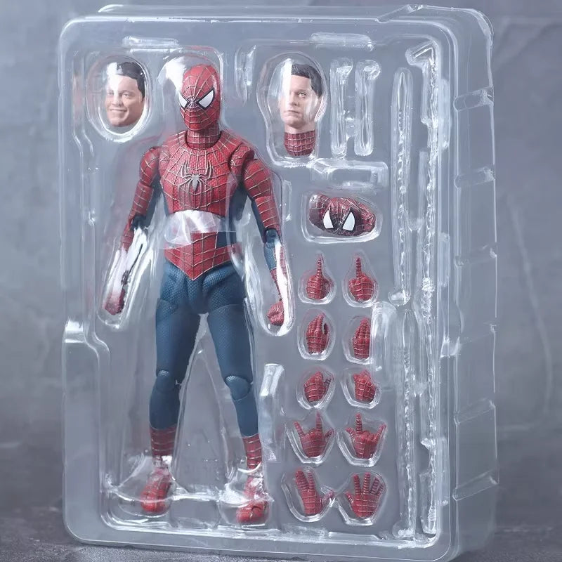 Ct Spider-Man S.H.F Classic Tobey Maguire Spiderman Shf Anime Action Figures Statue Figurine Model Collection Decorate Toy Gift