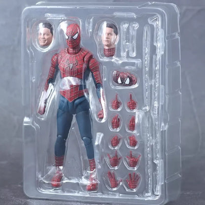 Ct Spider-Man S.H.F Classic Tobey Maguire Spiderman Shf Anime Action Figures Statue Figurine Model Collection Decorate Toy Gift