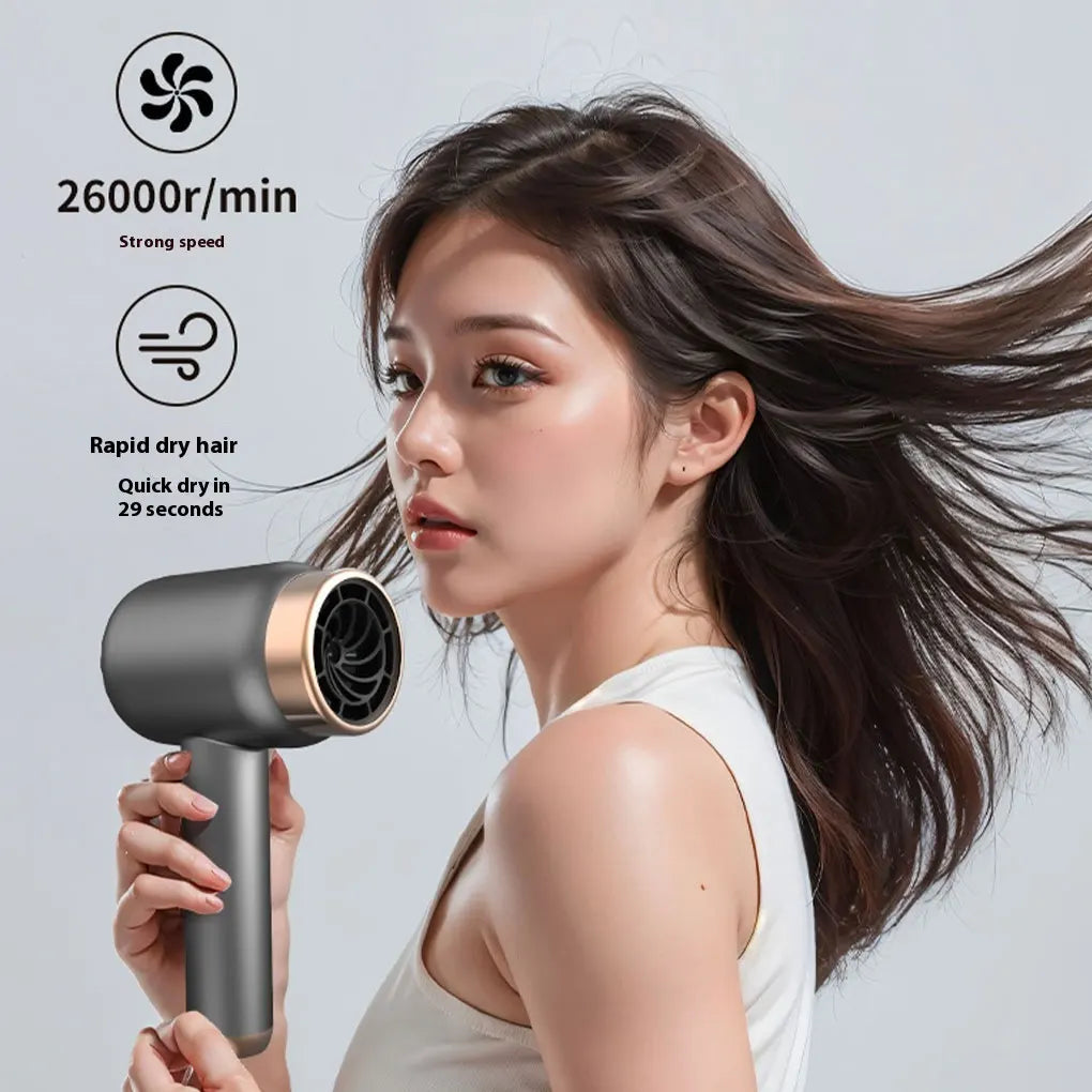 USB Charging Cordless Hair Dryer Travel Wireless Hair Dryer Home Rechargeable/Plug-In Negative Ion Hair Cold Portable Dormito
