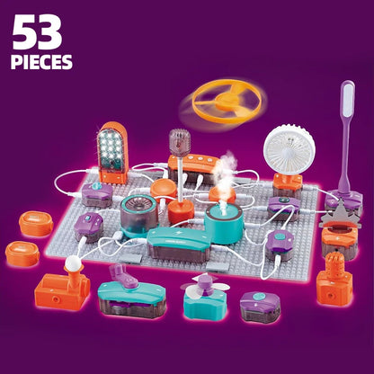 Circuit Building Block Toy Science Experiment Kit Physics Circuit Experiment Toy Birthday or Holiday Gifts for Boys