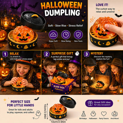 Halloween Ghost Maltose Squishy Squeeze Toy Hand Grip Stress Relief Fidget Sensory Gift Box Set Kids Party Decor