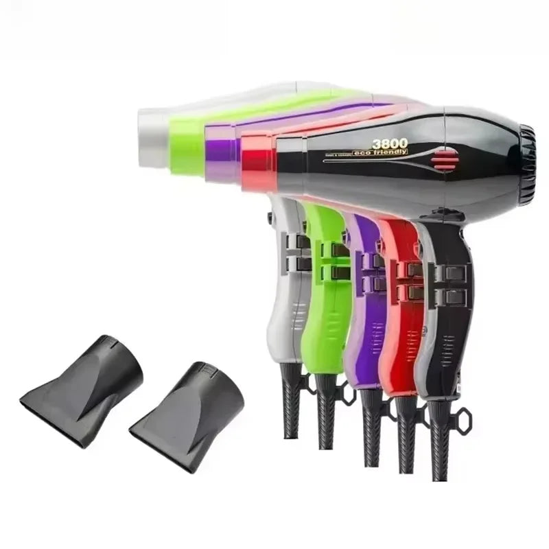 3800 Household 2100W High-Power Hair Dryer with Negative Ions Hot & Cold Air High Airflow 3-Speed Adjustment for Stylish Styling