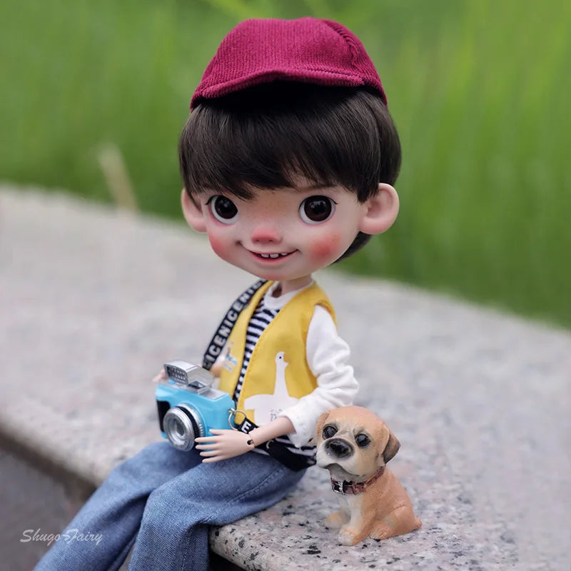 BJD Doll Jief 1/6 Ruth MA Body Naughty Child Anime Doll The Breeze Raises The Corners Of Mouth Resin Toys Movable Joint Doll