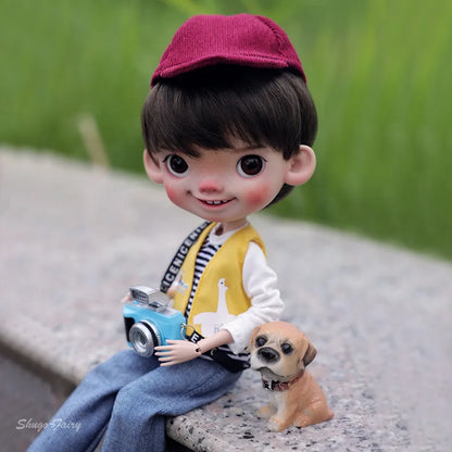 BJD Doll Jief 1/6 Ruth MA Body Naughty Child Anime Doll The Breeze Raises The Corners Of Mouth Resin Toys Movable Joint Doll
