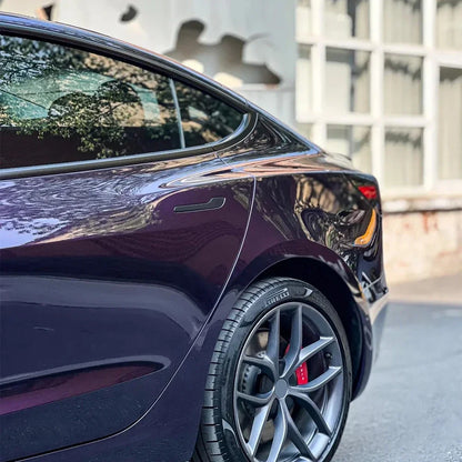 Metallic Midnight Purple Car Sticker Color Change Vinyl Film PET Bubble Free Wrapping Car Accessories Auto Self Adhesive Decals
