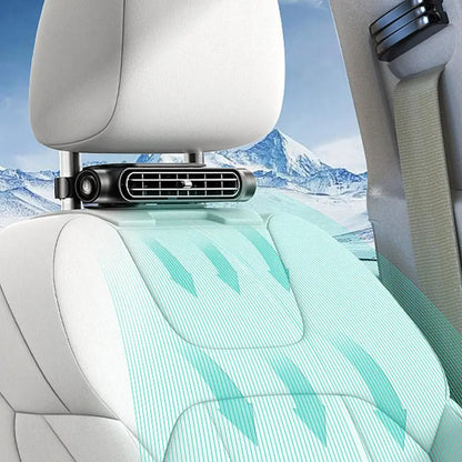 Car Seat Fan USB Charging High Power Backrest Pillow Car Fan Auto Summer Supplies Cooling