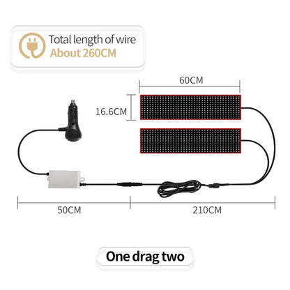 12V-24V Truck Decoration Atmosphere Light Devil's Eye flexible LED screen Video-driven Extra large smart decor light Accessories