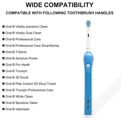 24pcs Pcs Electric Toothbrush Replacement Head Soft Dupont Bristle Tooth Brush Heads For Oral B Toothbrush Nozzles SB-17A