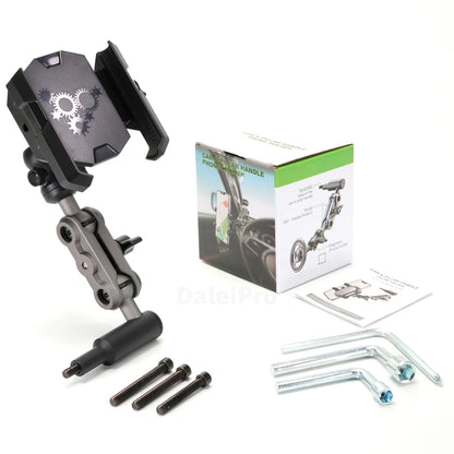 For Tank 500 Car Phone Holder, Car A-Pillar Fixed Phone Holder 360° Rotatable Aluminum Alloy Arm Anti-Shake Phone Stand Base