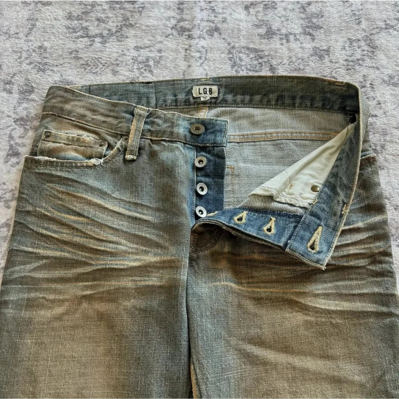 LGB visual department old retro casual rock style micro-horn jeans