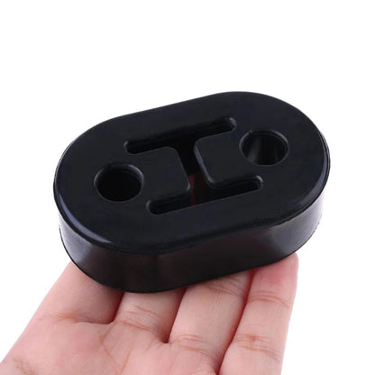 2/4/6/8/10pcs Car Rubber Exhaust Tail Pipe Mount Brackets Hanger Insulator Universal Black 2 Holes Diameter 11mm 0.44inches