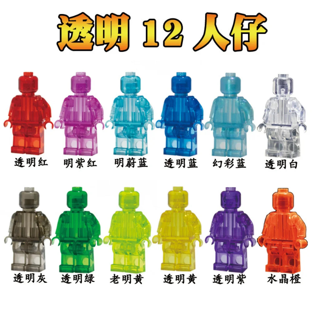 Children's Building Blocks Toy Mini Figure Humanoid Dolls Cartoon Character Birthday Gift Educational Playset for Kids