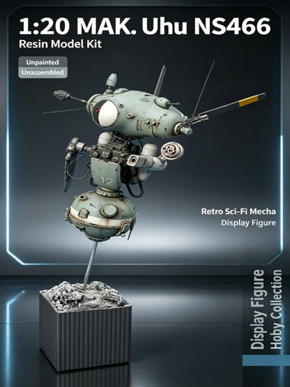1:20 MA. K Uhu NS466 Resin Model Kit Unpainted Unassembled Retro Sci-Fi Mecha Display Figure Hobby Collection (without Base)