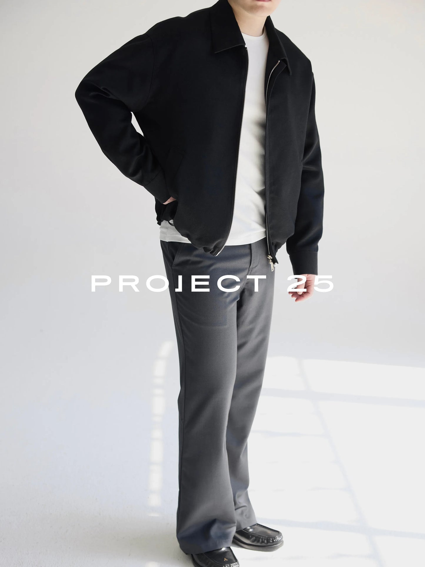 PROJECT 25 Men's Imported Wool Modal Blend Lapel Jacket Casual Commute Short Wide Fit Old Money Style Fall Winter Outerwear